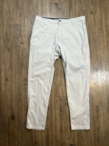 Pantalones Birddogs Para Hombre 38 X 32 Gris Elástico Chino Golf Rendimiento Cremallera - Imagen 1 de 12