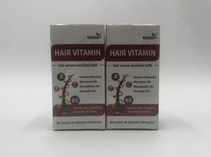 2x Hair Vitamin 40 Leave-In Hair Serum Capsules - New & Sealed  - Picture 1 of 3