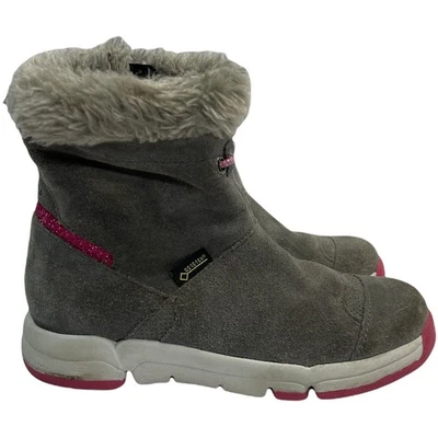 Clarks Trigenic Gore-Tex Gris Imitación Gamuza Botas de Invierno Niñas Talla 10M Foto 1 de 4