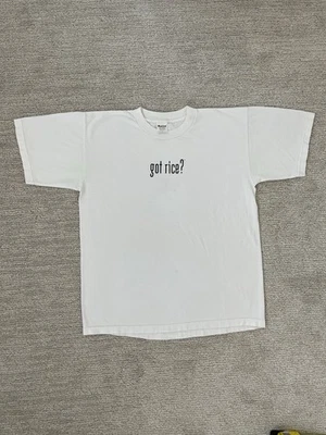 复古 Got Rice 模仿图形 T 恤基本白色大号 Murina 美国制造  — 第 1/4 张图片
