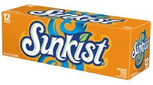Sunkist Orange Soda 12 Oz 12pk