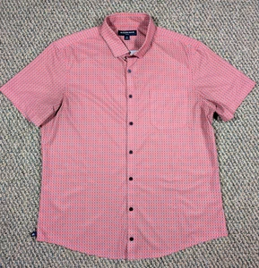 Mizzen Main Hemd Herren XL Trim Fit Pfirsich AOP Leeward Collection Stretch USA - Bild 1 von 9