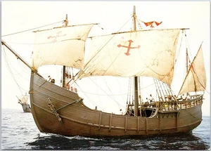 1992 Columbus Quincentennial Pinta Ship Postcard - Picture 1 of 2