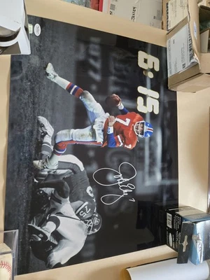 Foto autógrafa John Elway 16x20 certificado Jsa Foto 1 de 4