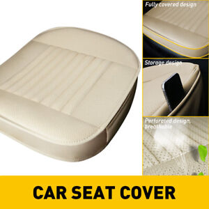 1pcs Beige PU Leather Car Front Seat Cover Protector Universal Car Replace Parts
