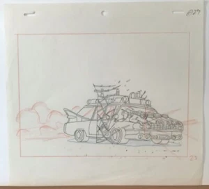 Real Ghostbusters Original Animación Producción Arte Dibujo DIC Ent - Imagen 1 de 1