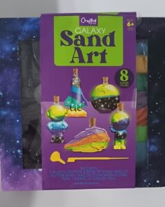 Galaxy Sand Art With Bonus Glitter And Glow Sand 8 Different Sand Colors 