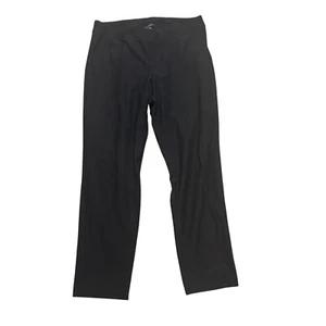 Eileen Fisher Black Knit Pants Stretch Pull On Comfort Casual L - Picture 1 of 6