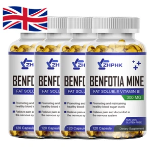 Benfotiamina – Vitamina B1 liposolubile (tiamina) - 120/240/480 capsule - Foto 1 di 14