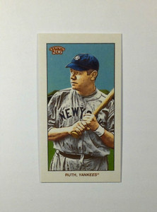 2021 Topps T206 Wave 10 BABE RUTH of New York Yankees Sovereign Back