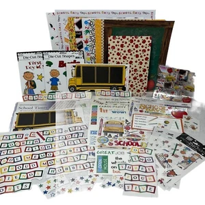 Schulzeit Sammelalbum Scrapbooking Papiere Sticker Posten - Bild 1 von 16