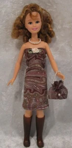Ropa hecha a mano para muñecas de moda de 10 pulgadas, vestido, collar, conjunto de cartera #CST22 - Imagen 1 de 3