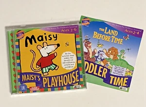 Simon & Schuster Maisy's Playhouse PC CD Rom +Land Before Time Toddler Time Read - Picture 1 of 8