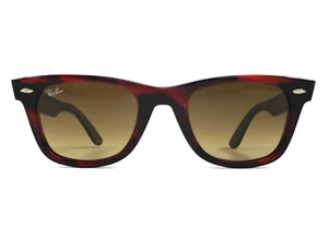 Ray-Ban Sunglasses RB2140 WAYFARER 1362/85 Striped Red w/ Brown Gradient Lenses - Picture 1 of 14