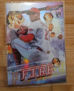 2022 Bowman Best Hunter Greene Fire Refractor Rookie EE-13 Reds - Bild 1 von 2