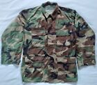 Woodland Camo Ripstop Fabric Jacket Mens M REG Military Tactical Wear US Army #1