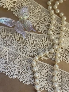 Vintage Style Crochet Lace Trim - Ornate and Unique, Great for Sewing and Craft - Picture 1 of 9