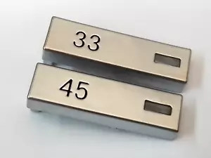 Technics SL-1210 MK3 Replacement 33rpm & 45rpm Speed Selector Push Button Covers - Picture 1 of 3