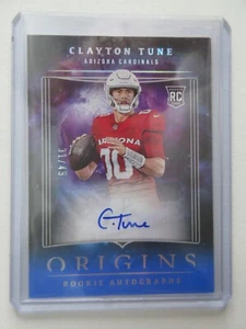 2023 Panini Origins NFL Clayton Tune RC Rookie Autographs ON CARD Auto SSP 31/49 - Picture 1 of 5