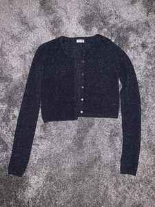 Navy Glitter Cardigan - Picture 1 of 3