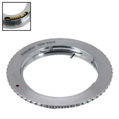 Fotodiox Adaptador Objetivo Olympus Zuiko (OM) 35mm Lente a Canon EOS Cámara Chip