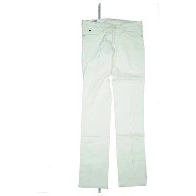 Wrangler Charlie DD Recto Pierna Mujer Stretch Vaqueros 28/34 W28 L34 Blanco - Imagen 1 de 4