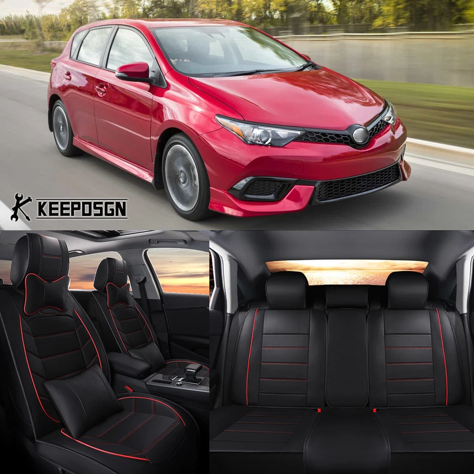 Juego completo de 5 fundas de asiento con almohada para Toyota Corolla Red-Line 2014-2019 Foto 1 de 4