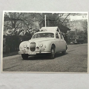 Vintage Jaguar 3.4 Racing Car Photo Photograph 1958 - Picture 1 of 5