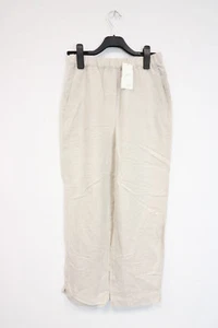 Pantalon femme Oysho tissu lin beige 0331766754 taille L neuf - Photo 1/3