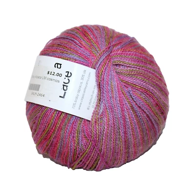 Классическая элитная пряжа шелковистая альпака кружевная 70% детская альпака 30% шелк 460y цвет 2464 - Изображение 1 из 4