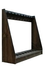 Rustic Traditional Wooden Vertical Gun Rack 12 Place Long Gun Display