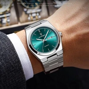Watch Waterproof Quartz Stainless Steel Classic Men's Watch Luminous Fashion - Picture 1 of 24
