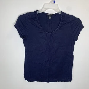 Blusa para mujer George S azul marino de manga corta - Imagen 1 de 6