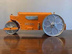 Vintage HUBLEY # 480 Cast Metal 10" Diesel Steam Roller w/Original Paint-Nice! - Picture 1 of 6