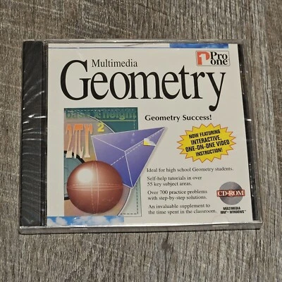 Geometry Pro One Multimedia Interactive CD-ROM 1995 New - Image 1 of 3