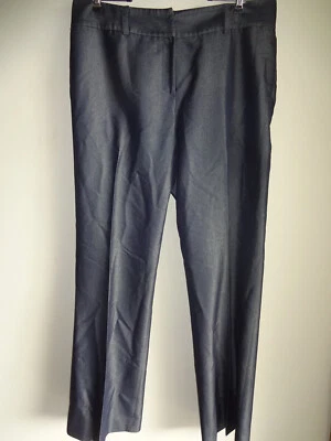 Pantalones de vestir para mujer azul brillante Antonio Melani pantalones de pierna ancha 12 bolsillos Foto 1 de 4