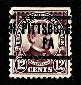USA, SCOTT # 564, PRECANCEL PITTSBURG, PA, GROVER CLEVELAND, 1923 GOOD CONDITION - Picture 1 of 1