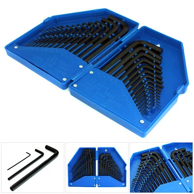 30pc Allen Key Set Metric & Imperial Hex Keys Hexagon Wrenches + Storage Case - Image 1 of 4