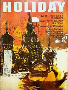 Holiday Magazine January 1973 David Niven Chicago Ping-Pong New Zealand Venice