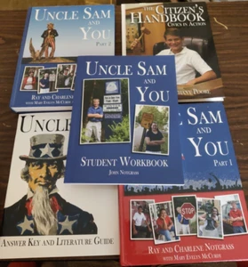 Notgrass Uncle Sam & You Part 1&2, Citizen's Handbook, Std Workbook, & Answers - Picture 1 of 13
