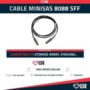 Cable MiniSAS 8088 a 8088 SFF Storage Array, Stacking HP, DELL, IBM - Picture 1 of 5