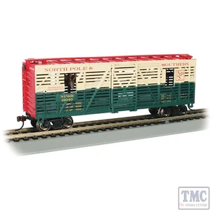 19709 Bachmann HO Gauge 40' Stock Car - Christmas NP&S #12040 (Animated) - Picture 1 of 1