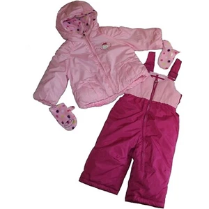 ZeroXposur Baby Girls 2-Piece Pink Snowsuit with Mittens- 12 Months - NEW - Picture 1 of 2