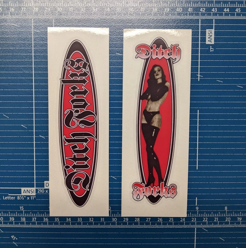 Calcomanías de horquilla de zanja para bicicletas S&M BMX Foto 1 de 1