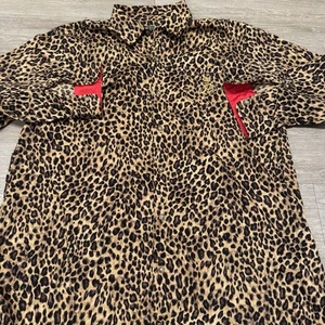 Ralph Lauren Women’s Pajama Top Cheetah XL Crest Logo - Picture 1 of 5