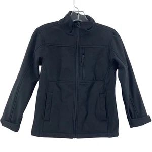 SNOZU Black Fleece-Lined Full Zip Jacket Girls’ Size S Polyester Blend Preowned - Picture 1 of 5