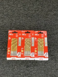 Milwaukee 48-89-4663 Red Helix 5 pc Titanium Shockwave Bit Set ¼" Impact & Drill - Picture 1 of 3