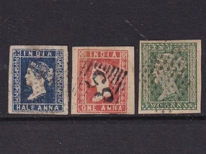 India colección de 3 sellos CLÁSICOS / ¡ALTO VALOR! - Imagen 1 de 2