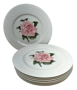 8 Theodore Haviland New York Rose Greylock Shape Dinner Plates 10 5/8" - Picture 1 of 11