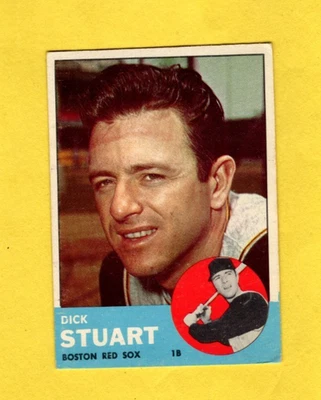 1963 Topps Dick Stuart #285 Boston Red Sox VG/EX FREE SHIPPING - Image 1 of 3